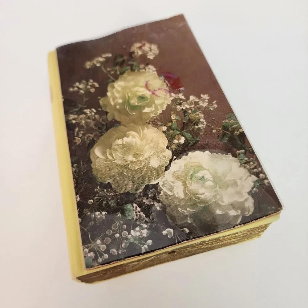 Sentiments Music Book Shaped Music Box Plays Love Makes The World Go Around